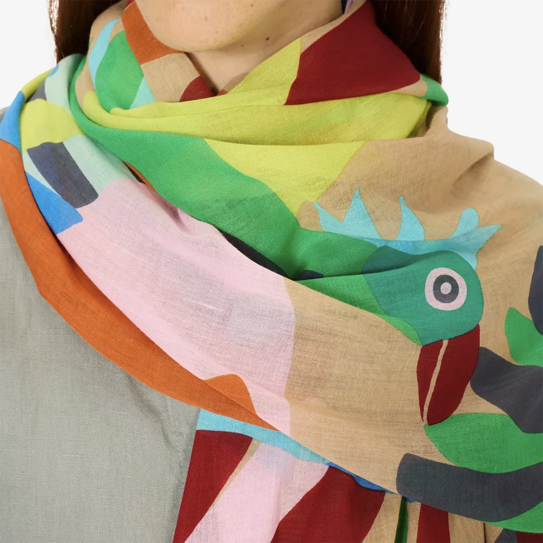 Scarf 100 'Voyage' in Natural by Inoui Editions