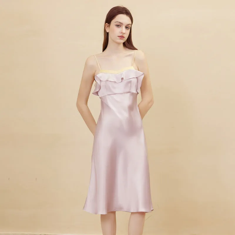 Silk Dress - Adjustable Straps Slip Extended Long