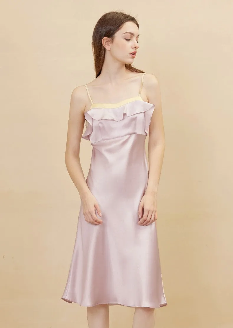 Silk Dress - Adjustable Straps Slip Extended Long