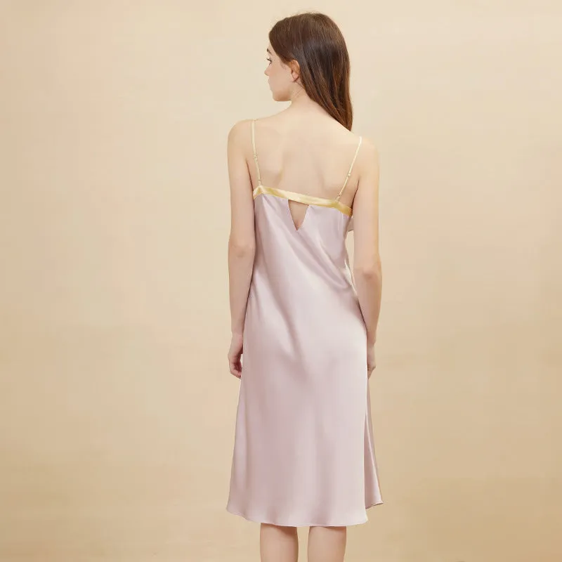 Silk Dress - Adjustable Straps Slip Extended Long