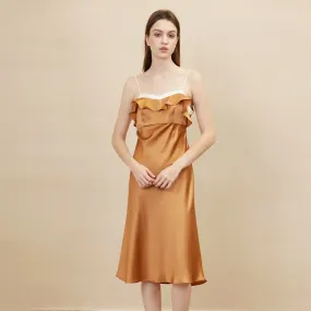 Silk Dress - Adjustable Straps Slip Extended Long