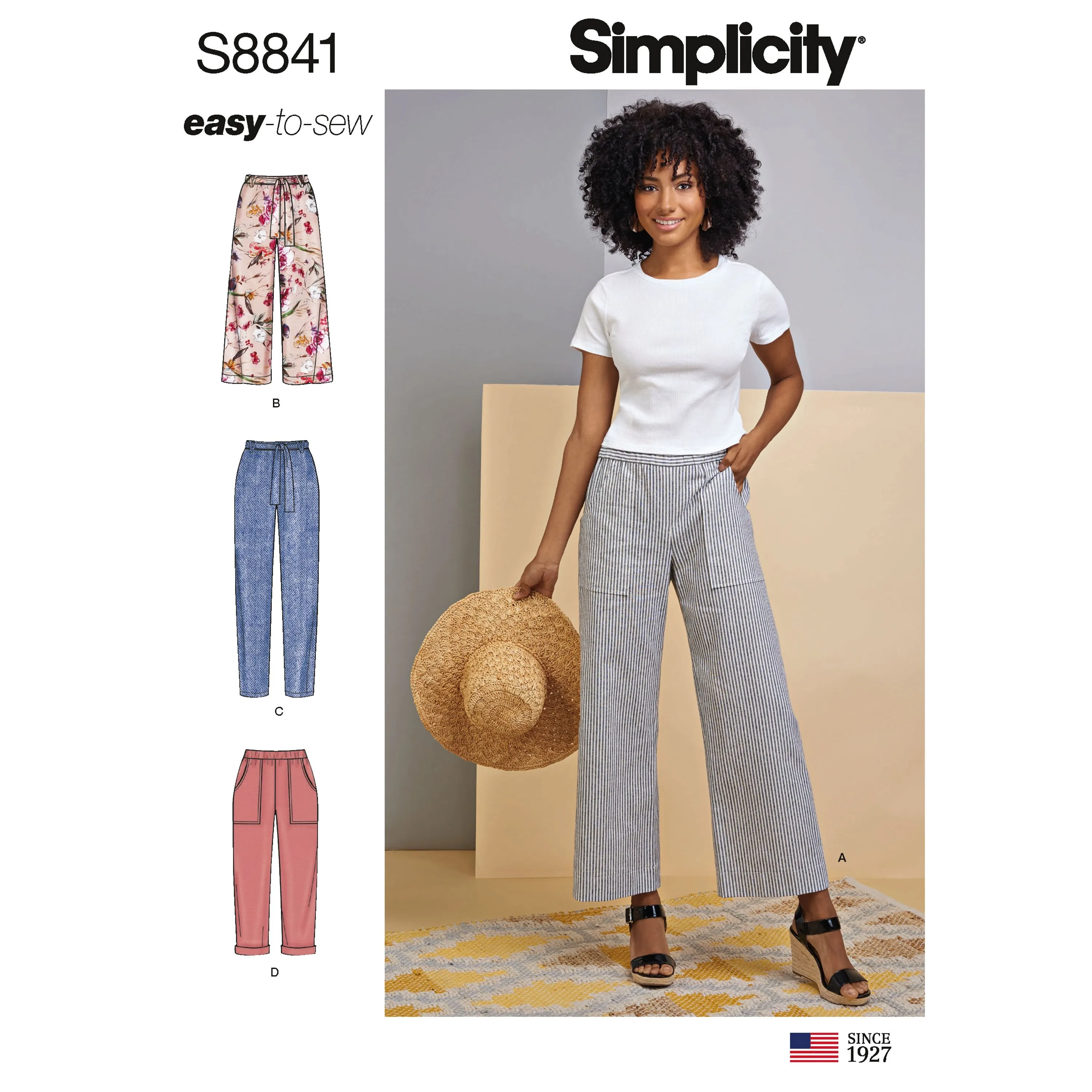 Simplicity Pattern 8841, Easy to sew pull on pants