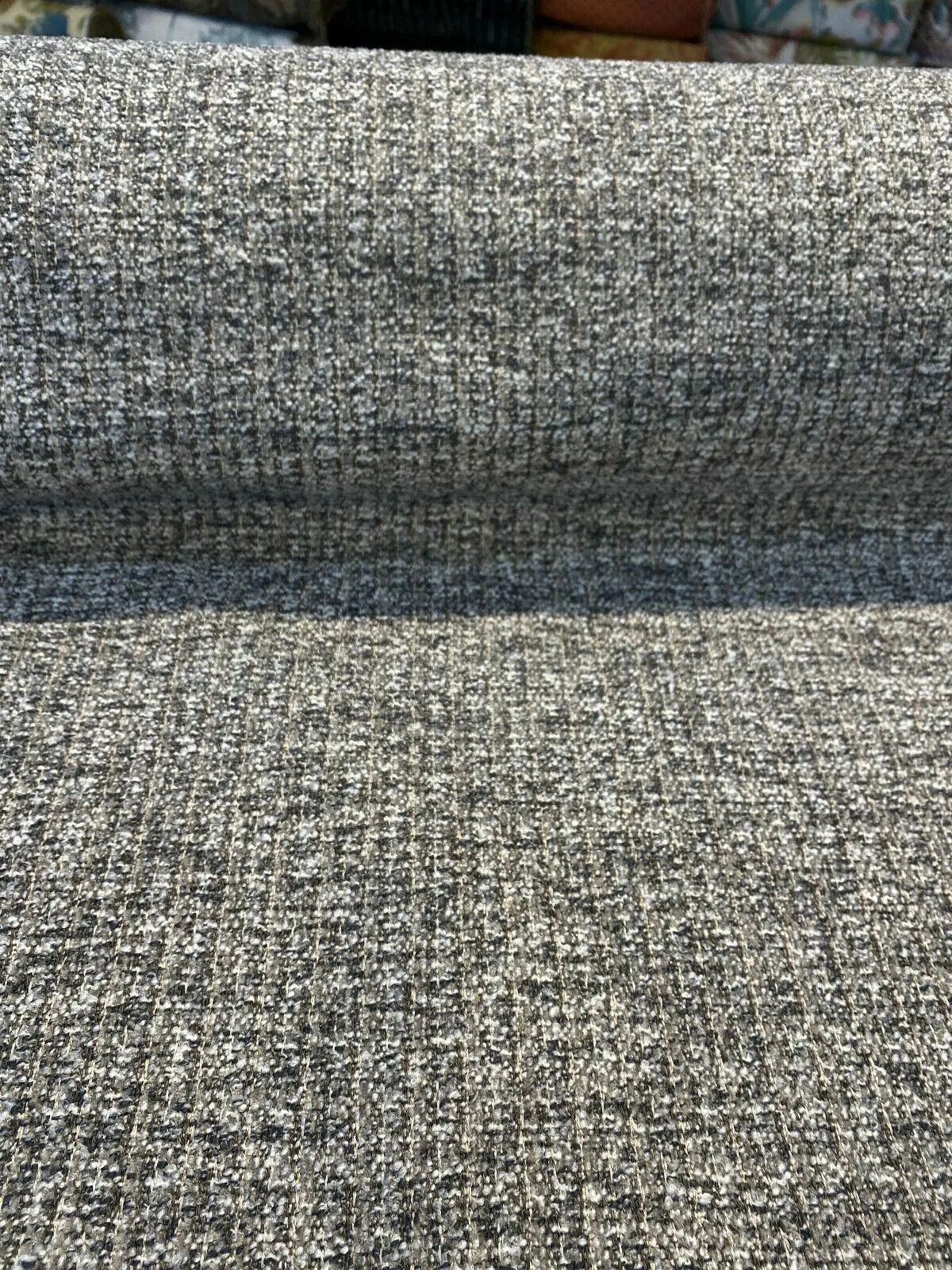 Splendor Pewter Tweed Lee Jofa Chenille Upholstery Fabric by the yard