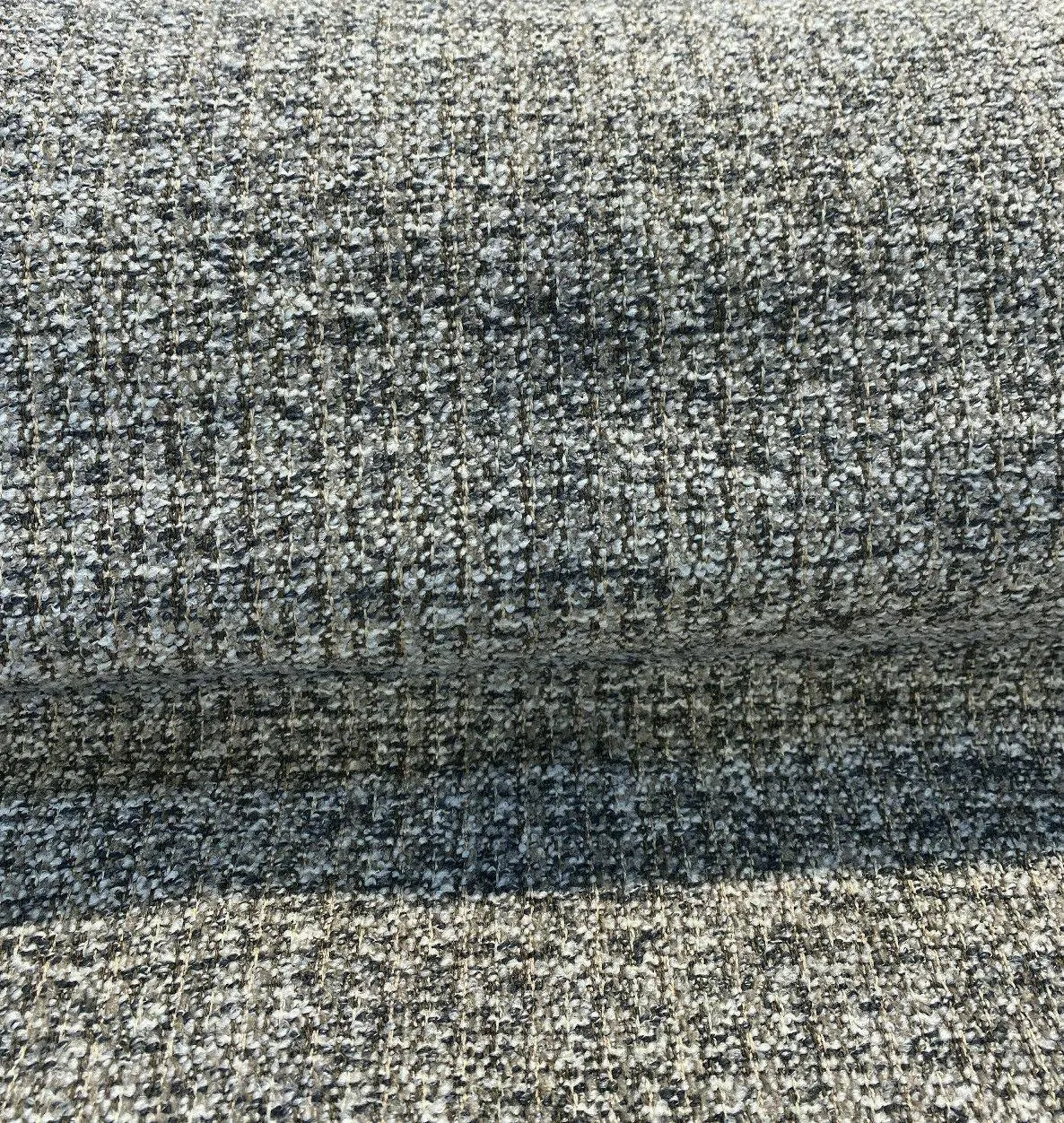 Splendor Pewter Tweed Lee Jofa Chenille Upholstery Fabric by the yard