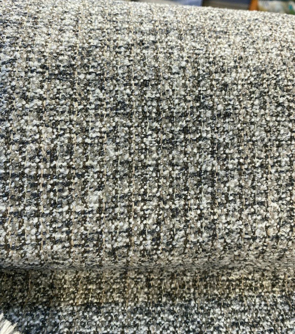 Splendor Pewter Tweed Lee Jofa Chenille Upholstery Fabric by the yard