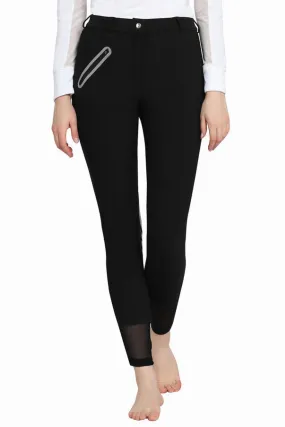 Tuffrider Tiffany Ribbed Breech With Silicone Knee Patch