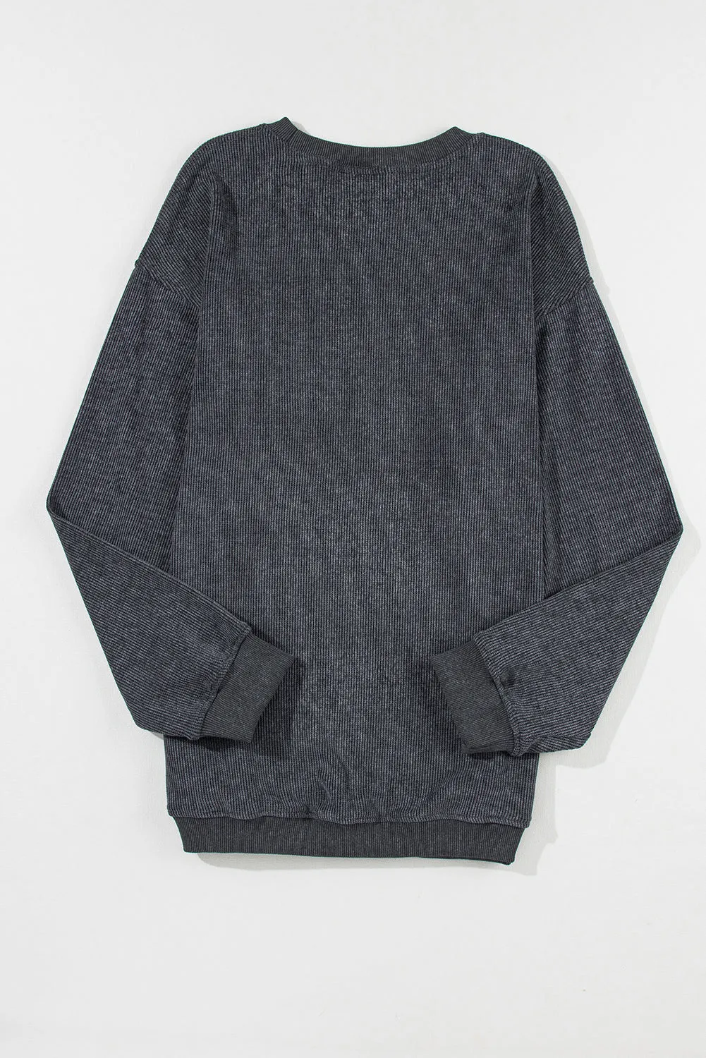 Valentine Sequin XOXO Corded Crew Neck Sweatshirt