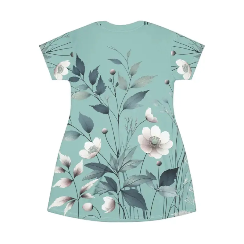 Vibrant Pastel Paradise Print Shirt Dress