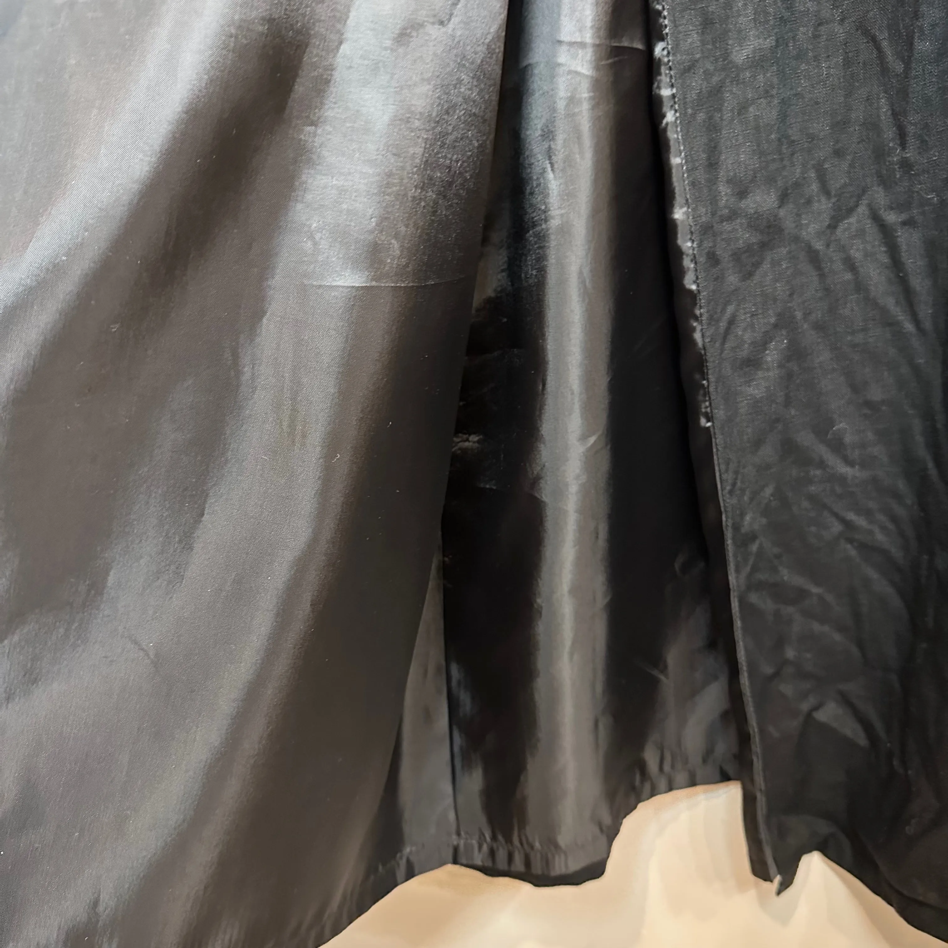 Vintage Style & Co Black Linen Wrap Dress Maxi Collared 12