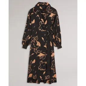Women Wmd-Diaanna-Integral Wrap Dress With Belt Detail - Camel