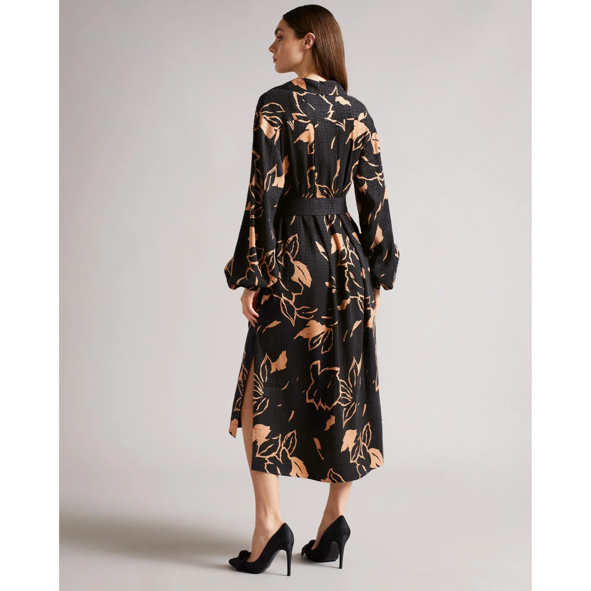 Women Wmd-Diaanna-Integral Wrap Dress With Belt Detail - Camel