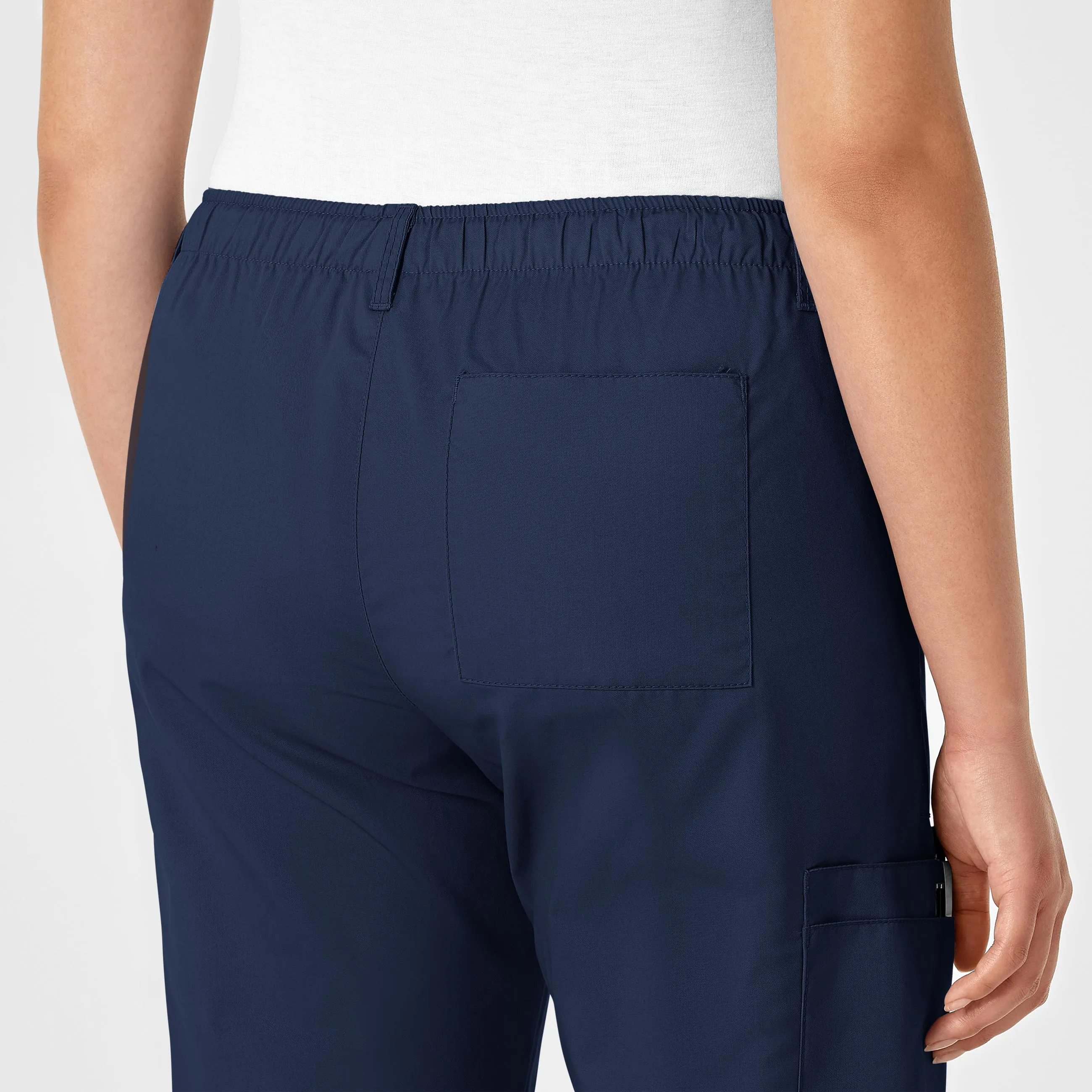 WonderWORK Women's Straight Leg Cargo Scrub Pant - Navy