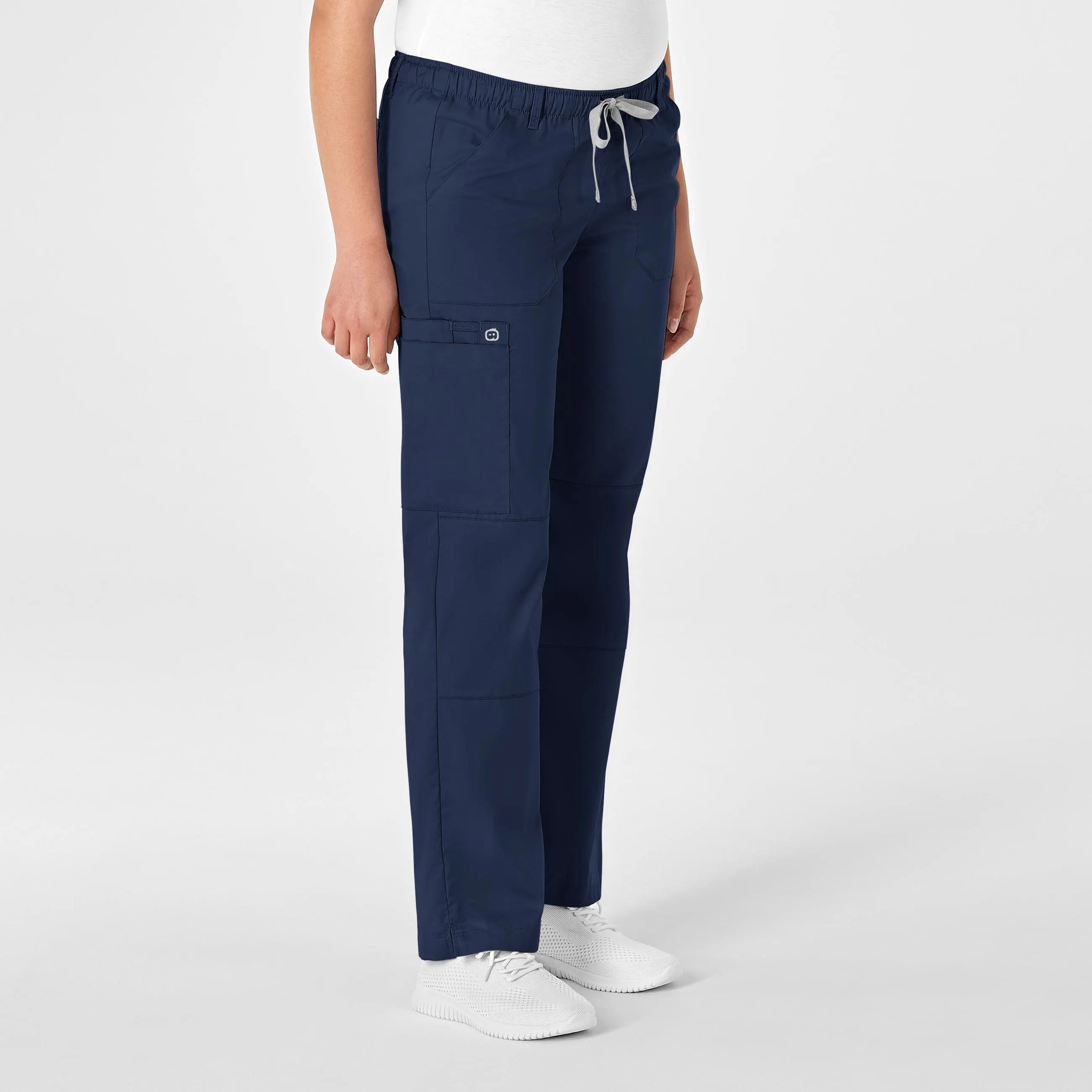 WonderWORK Women's Straight Leg Cargo Scrub Pant - Navy