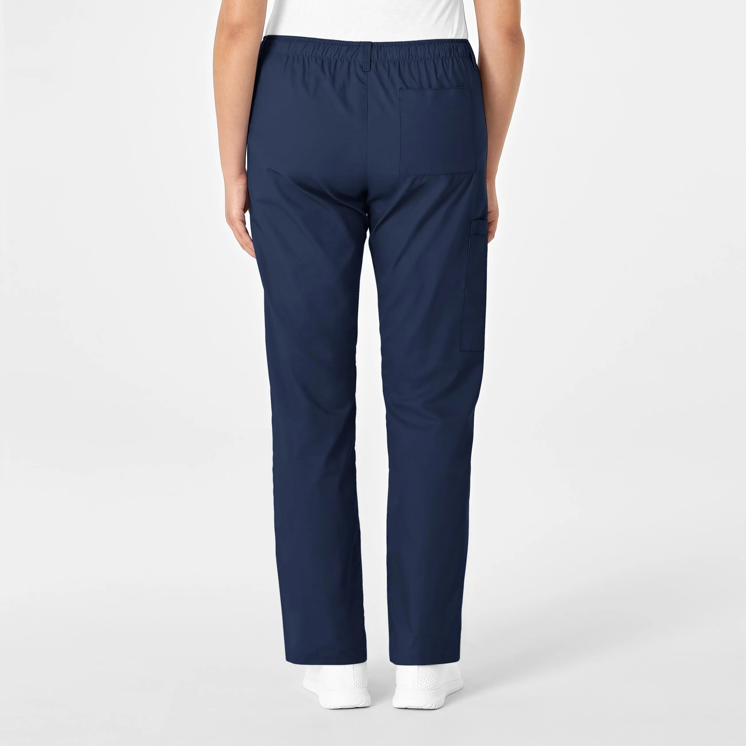 WonderWORK Women's Straight Leg Cargo Scrub Pant - Navy